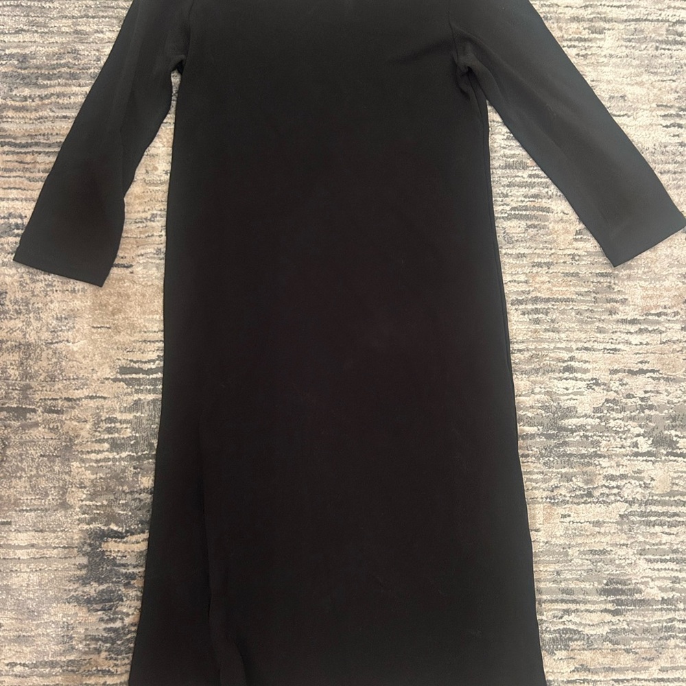 DKNY Classic Black Long Sleeve Dress